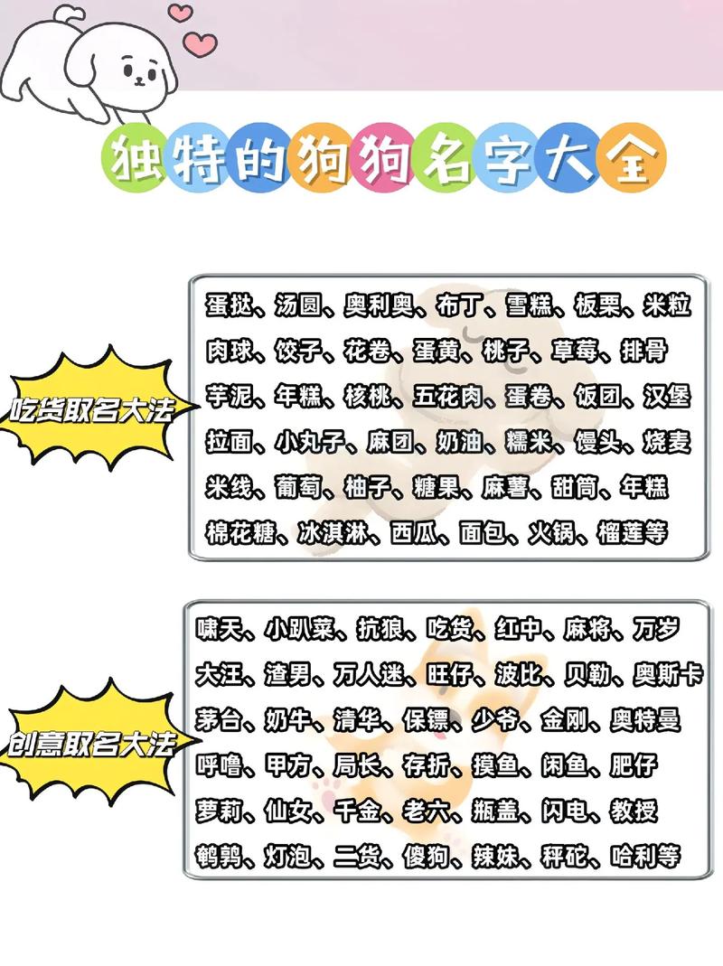 好听高贵的宠物狗名字483个