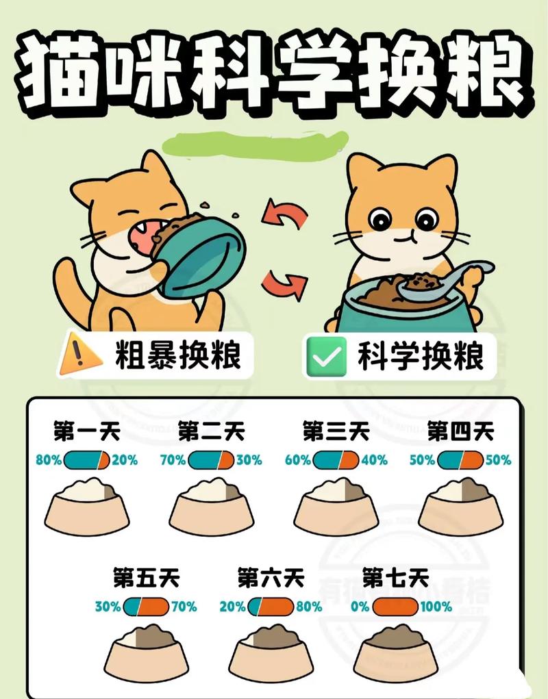 猫咪七天换粮法？猫咪七天换粮法软便？
