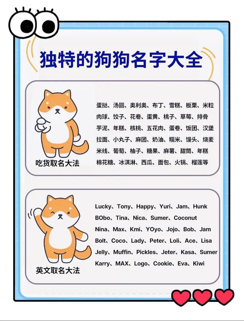 狗狗名字大全搞笑