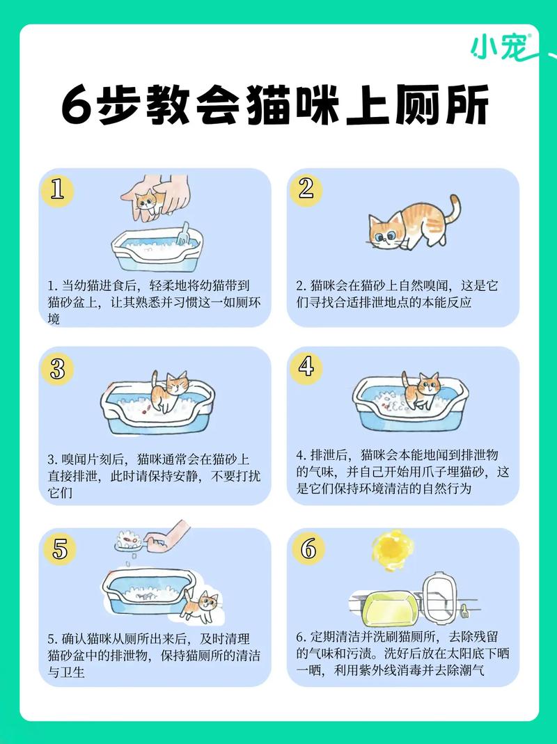 如何训练猫咪定点上厕所?