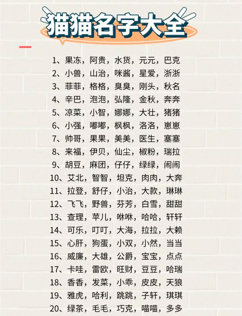 可爱好记的小宠物名字524个
